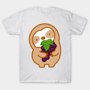 Cute Grapes Sloth T-Shirt